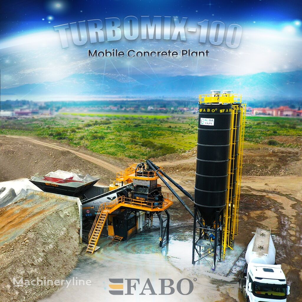 nova betonarna FABO TURBOMIX-100 Mobile Concrete Batching Plant