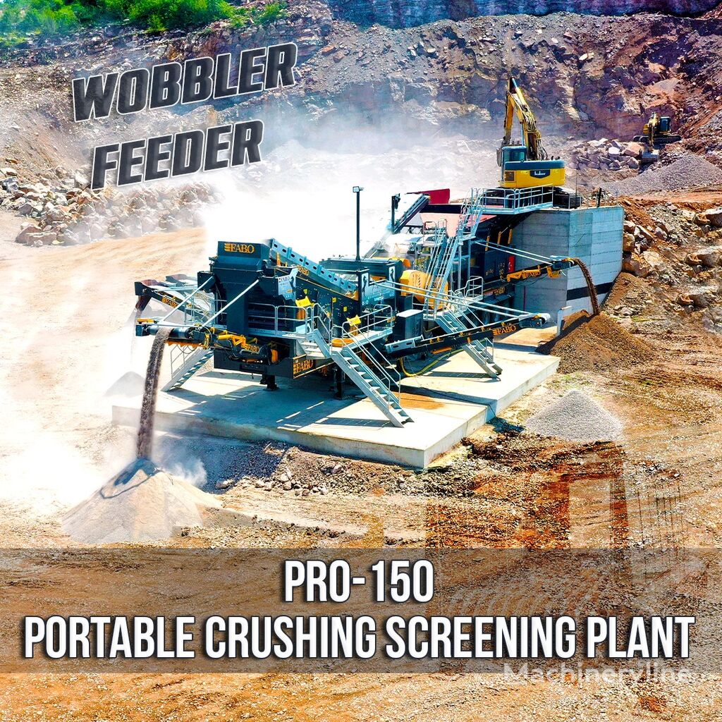 nova drobilnica FABO PRO-150 MOBILE CRUSHING SCREENING PLANT WITH WOBBLER FEEDER